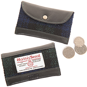 Harris tweed purse